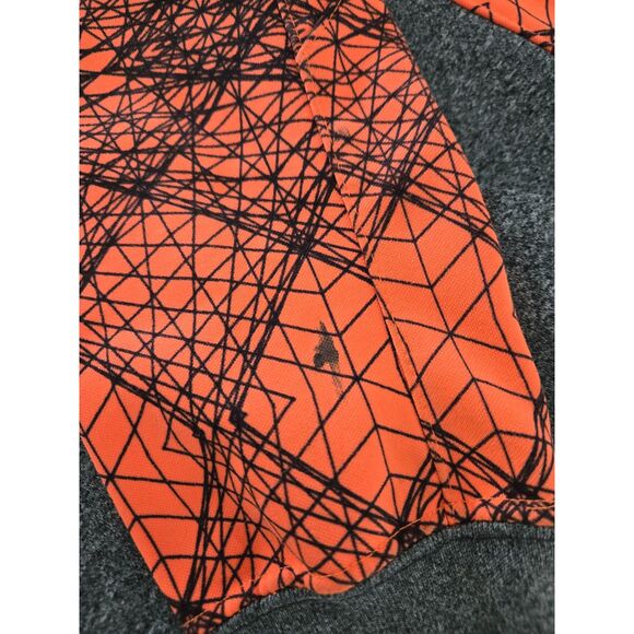 Nike Dri-Fit Swoosh Hoodie Kids Medium Black Orange Front Pockets - Picture 4 of 6